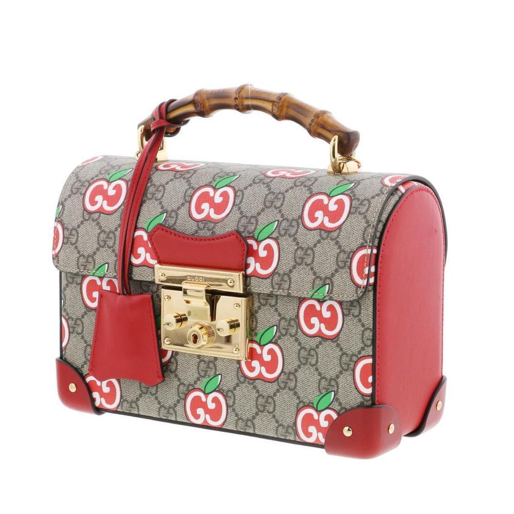 Gucci Shoulder Red Bamboo Apple GG Bag Messenger